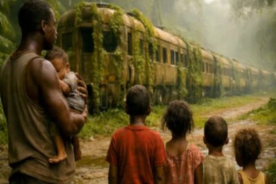 PAPÁ SOLTERO ENCUENTRA TREN ABANDONADO EN EL BOSQUE… Y SE QUEDA HELADO AL ABRIR EL TERCER VAGÓN