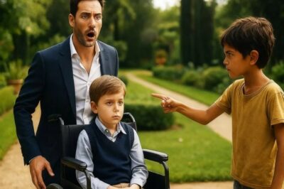 “¡TU NOVIA NO DEJA QUE TU HIJO CAMINE!” REVELÓ EL NIÑO POBRE AL MILLONARIO…