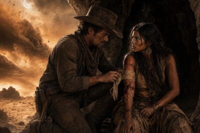 Ella se rió y le dijo que ni siquiera podría con su sombra, pero cuando el vaquero aceptó cruzar el desierto sin agua, sin fuego y sin ayuda, nadie imaginó que aquella prueba brutal no revelaría al más fuerte, sino al más valiente; porque bajo el cielo rojo de una aldea olvidada, una mujer invencible iba a descubrir que la verdadera fuerza no nace del orgullo, sino de la capacidad de tender la mano cuando todo parece perdido