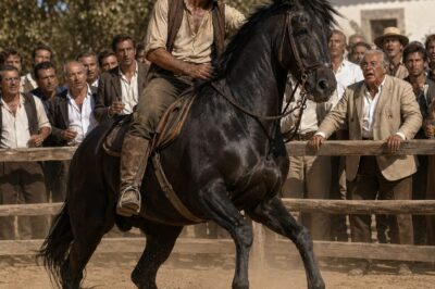 TREINTA HOMBRES RICOS APOSTARON UNA FORTUNA A VER CAER A UN PEÓN HUMILDE DE UN CABALLO QUE NADIE HABÍA PODIDO NI TOCAR… PERO CUANDO EL ANIMAL EMPEZÓ A RETROCEDER CON JULIÁN SOBRE EL LOMO Y EL RELOJ MARCABA LOS ÚLTIMOS MINUTOS ANTES DE VENDERLO POR CARNE Y ECHAR AL PEÓN, LO QUE ESTABA A PUNTO DE PASAR NO IBA A HUNDIR SOLO UN ORGULLO: IBA A DEJAR EN RIDÍCULO A TODA UNA REGION ENTERA