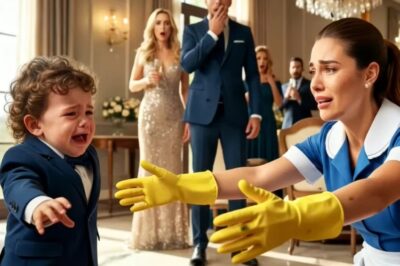 EL BEBÉ DEL MILLONARIO LLORÓ AL VER A LA EMPLEADA y lo que dijo dejó a todos en shock