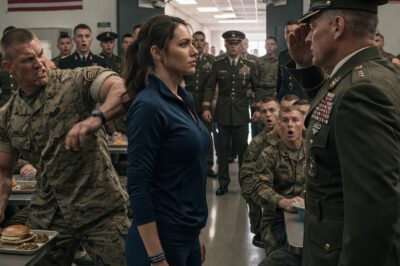 A Marine Shoved a Woman Out of the Chow Line—Then Froze When the Entire Base Saluted Her