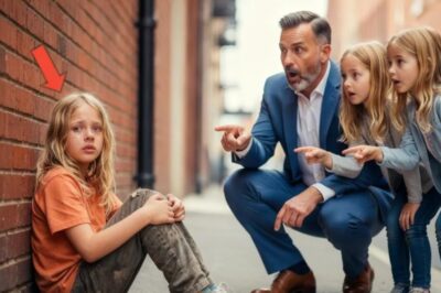 “¿ES NUESTRA HERMANA?” Un millonario se queda atónito cuando sus hijas gemelas reconocen a una niña sin hogar.