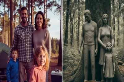 Familia desaparece en un campamento — 1 año después, estatuas de barro revelan algo aterrador…