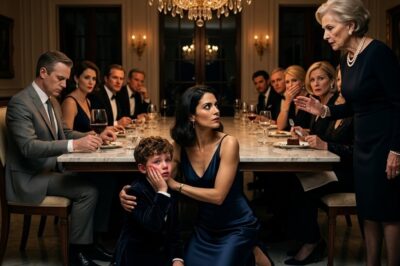 My Mother-in-Law Slapped My 8-Year-Old Son at Dinner and Called Him “Not Family.” Then I Said One Sentence—and the Entire Mansion Went Silent.