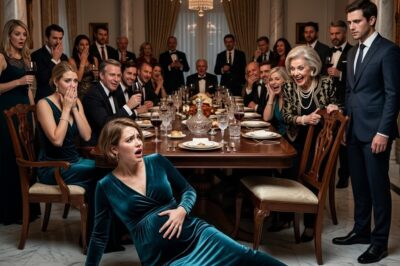 My Mother-in-Law Pulled My Chair Away While I Was Eight Months Pregnant in Front of the Whole Family. They Laughed and Called It a Joke. When I Hit the Floor Screaming, What Happened Next Destroyed Their Name for Good.