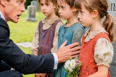 Trillizos Pobres Visitan La Tumba De Su Madre; Un Multimillonario Afirma Que Ella Era Su Esposa…