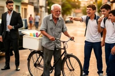 Millonario sorprendió a un anciano siendo humillado por vender helados en la calle… y lo que hizo