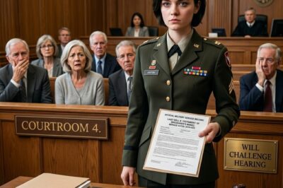 She Walked Into Court in Uniform—And Made the Family Who Left Her Wish They’d Never Challenged the Will