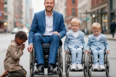 “Si me adoptas, yo te enseño a caminar” – dijo el niño de la calle al millonario en silla de ruedas.