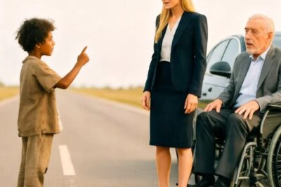 PUEDO HACER QUE SU PADRE CAMINE… DIJO EL NIÑO MENDIGO A LA MUJER RICA EN LA CARRETERA