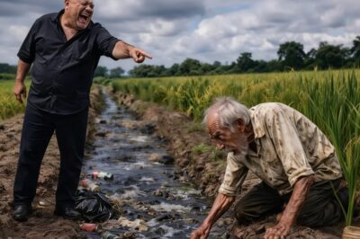 EL AGUA PODRIDA CRUZÓ LA ACEQUIA… Y EL ARROGANTE DUEÑO DEL ARROZ SONRIÓ POR PRIMERA VEZ