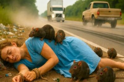 Camionero solitario encuentra a joven DESMAYADA dejada para las ratas entonces él hace esto