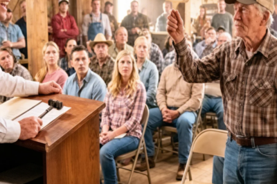 El subastador se burló del granjero silencioso… luego la sala quedó en silencio  
