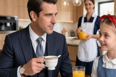 “¿Puedo tomar café contigo?” — la hija de la empleada sorprendió a toda la casa  