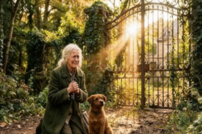 Su difunto esposo le dejó un portón oxidado y una llave… al usarla, cayó de rodillas  