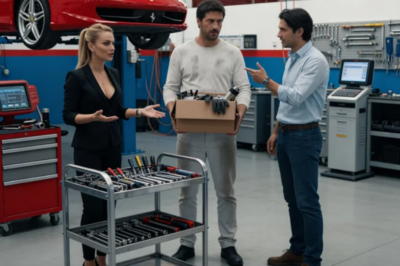 El Mecánico Despedido Volvió Solo Por Sus Cosas… Pero La Millonaria Le Rogó Ayuda Con El Ferrari  