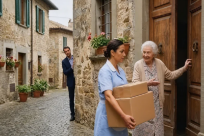 LA CAMERIERA PORTAVA SCATOLE VUOTE A CASA… POI IL MILIONARIO L’HA SEGUITA E TUTTO È CAMBIATO ORA! 