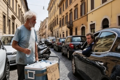 Milionario vede un 78enne vendere acqua nel traffico… e lo riconosce all’istante! È incredibile.  