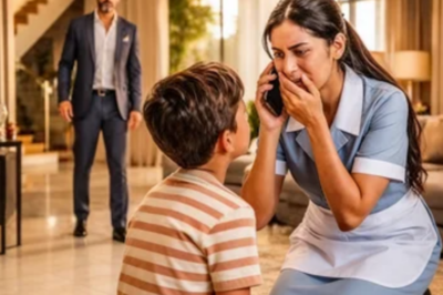 EL MILLONARIO ESCUCHÓ UNA LLAMADA DE LA EMPLEADA… Y LO QUE DIJO SU HIJO LO HIZO LLORAR  