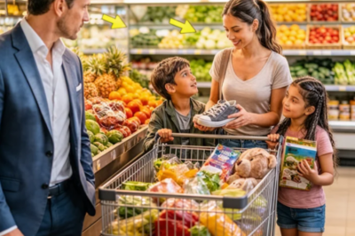 MILLONARIO VE A LA EMPLEADA COMPRANDO PARA SUS HIJOS… Y DESCUBRE LO QUE NUNCA LES DIO