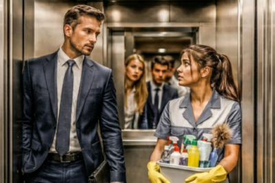 EL CEO DESPRECIA A LA LIMPIADORA EN EL ASCENSOR… Y ESCUCHA ALGO QUE LO CAMBIA TODO  