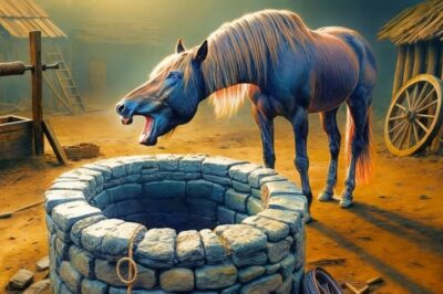 NADIE ENTENDÍA POR QUÉ EL CABALLO RELINCABA DESESPERADO FRENTE AL POZO, HASTA QUE MIRARON ADENTRO