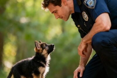 Un cachorro sigue a un policía — ¡Cuando descubre por qué, rompe a llorar!
