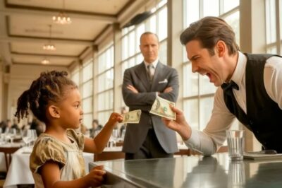 El Mesero Rompió El Dinero De La Niña Pobre… El Dueño Lo Vio Todo E Hizo Algo Que Nadie Espera