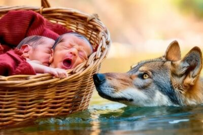 Un Hombre Arrojó A Sus Bebés Al Río… Pero Lo Que Hizo Una Loba Dejó A Todos Sin Palabras
