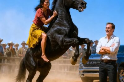 ¡TE DOY MI COCHE SI DOMAS MI CABALLO! DIJO GRANJERO RIENDO, Y ELLA LO CALLÓ