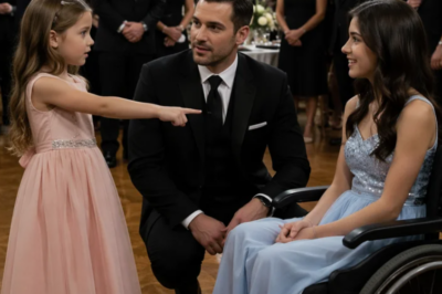La pequeña niña señaló a la joven en silla de ruedas durante el evento benéfico y preguntó inocentemente…